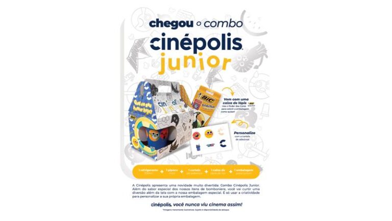 Cinépolis e BIC se unem para criar combo divertido para crianças