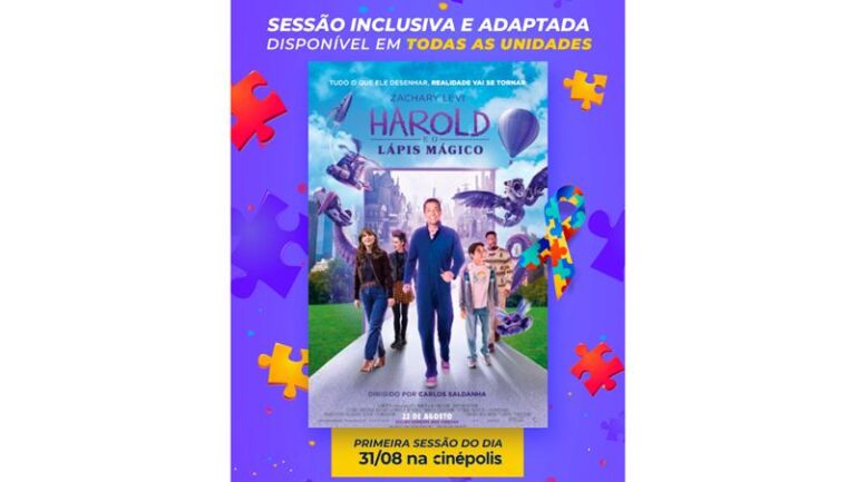 “Harold E O Lápis Mágico” Terá Sessões Adaptadas Para Crianças Com Autismo Em Todo O Brasil