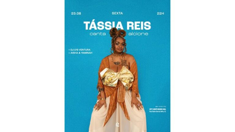 Tássia Reis canta Alcione em show nesta sexta-feira, em São Paulo