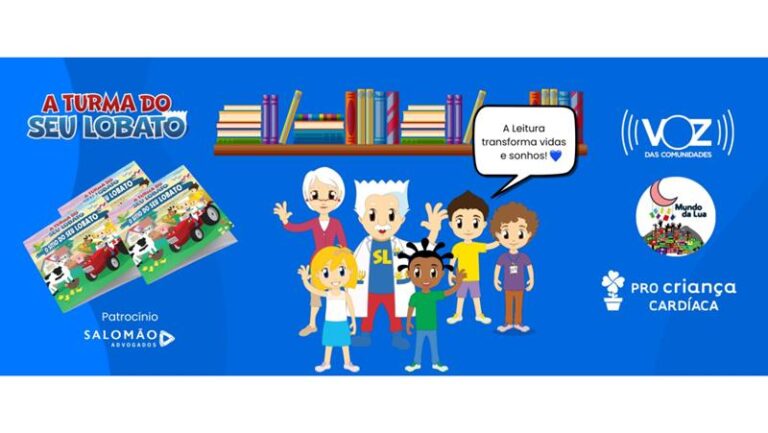 A Turma do Seu Lobato doa 1000 livros para Voz das Comunidades, Pró-Criança Cardíaca e Biblioteca Mundo da Lua