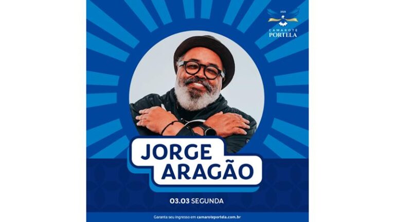 Jorge Aragão será atração do Camarote Portela na segunda-feira de Carnaval