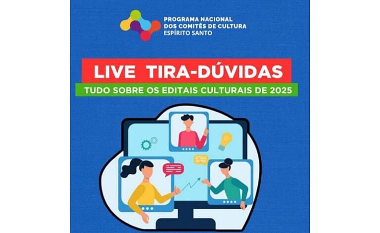 Comitê de cultura do Espírito Santo promove encontro online para capacitar novos agentes culturais
