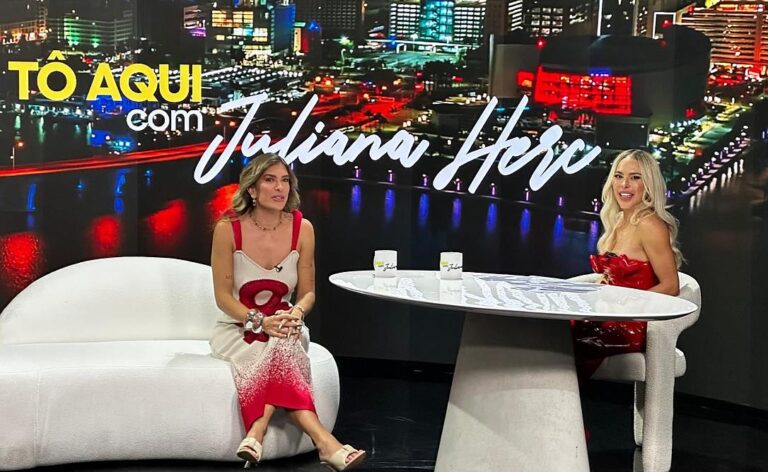 Juliana Herc estreia “Tô Aqui com Juliana Herc” na Record News com participação especial de Lore Improta