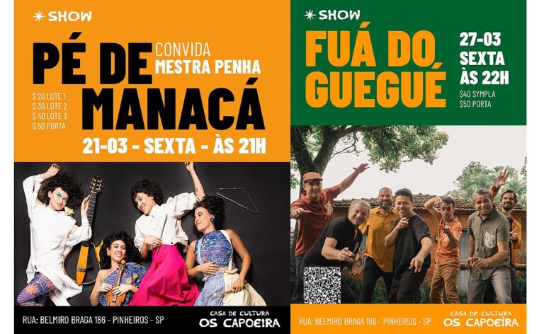 Casa de Cultura Os Capoeira celebra o forró com Pé de Manacá, Mestra Penha e Guegué Medeiros