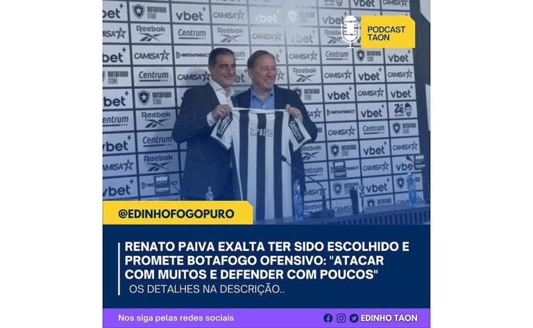 Botafogo apresenta Renato Paiva como novo treinador