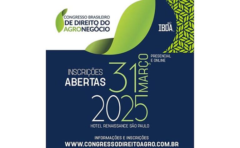 Ministro do STJ fará palestra inaugural do Congresso Brasileiro de Direito do Agronegócio