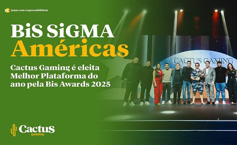 Cactus Gaming recebe prêmio de Melhor Plataforma do Ano pela BiS Awards