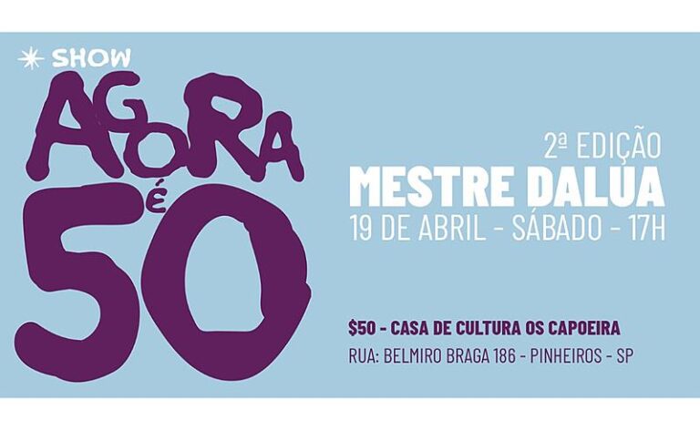 Casa de Cultura Os Capoeira celebra Mestre Dalua com a festa “Agora É 50”