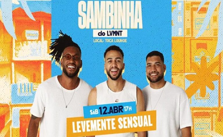 SAMBINHA DO LVMNT: Levemente Sensual promete agitar Goiânia neste sábado