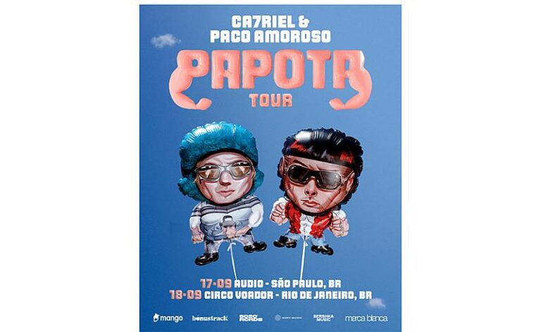 Shows de CA7RIEL & Paco Amoroso no Brasil tem vendas abertas