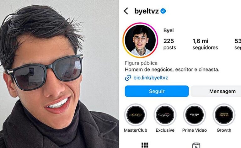 “A internet está evoluindo muito rápido”, afirma Byel, influenciador com milhões de seguidores