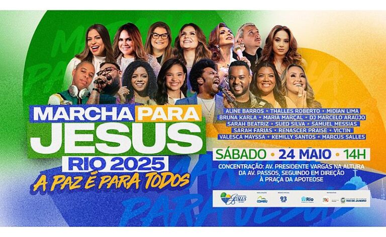 Confira o esquema especial do trânsito para a Marcha Para Jesus do Rio de Janeiro