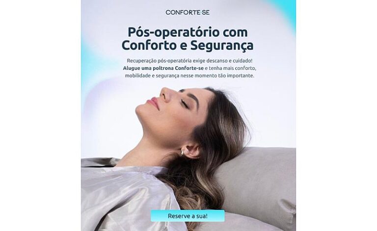 Poltronas para locação de pós-operatório em Campo Grande: conforto e segurança com a Conforte-se