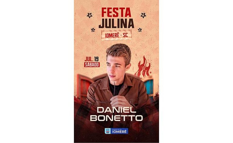 Iomere se prepara para uma noite inesquecível com Daniel Bonetto, Bruno e Barreto na Festa Julina