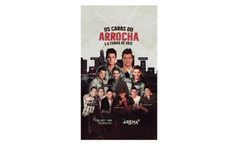 Israel Novaes e Thiago Brava gravam DVD “Os Cara do Arrocha e a Turma de 2012” em Goiânia