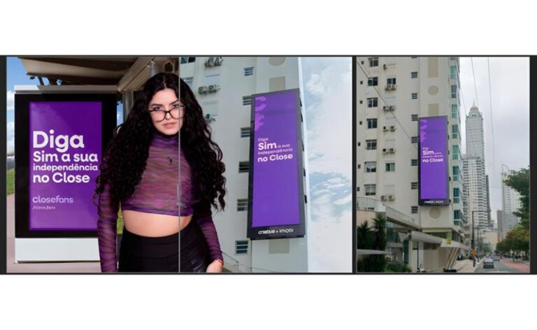 Depois do Toguro, outdoor do Close Fans em BC chama atenção de quem passa pela Praia Central de BC