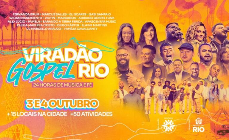 Rio de Janeiro recebe 1ª edição do Viradão Gospel com 24h de música e atividades culturais
