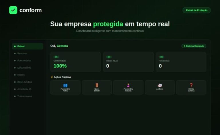 Conform Legal: Plataforma inovadora simplifica conformidade jurídica e protege empresas contra riscos operacionais