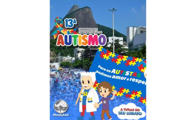 13ª Caminhada pela Conscientização do Autismo reúne famílias e apoiadores no Leblon