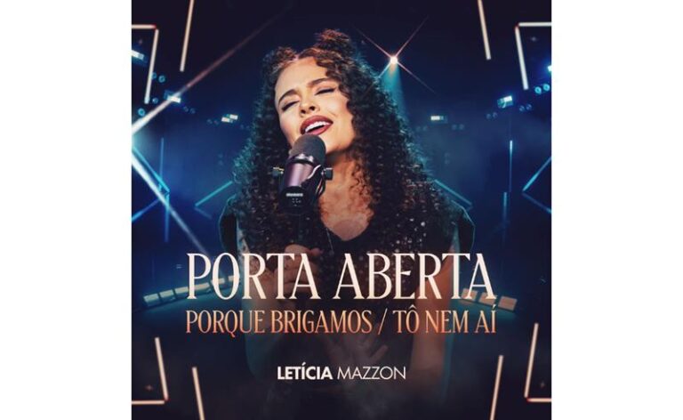 Letícia Mazzon apresenta medley com regravações de “Porta Aberta”, “Porque Brigamos” e “Tô Nem Aí”