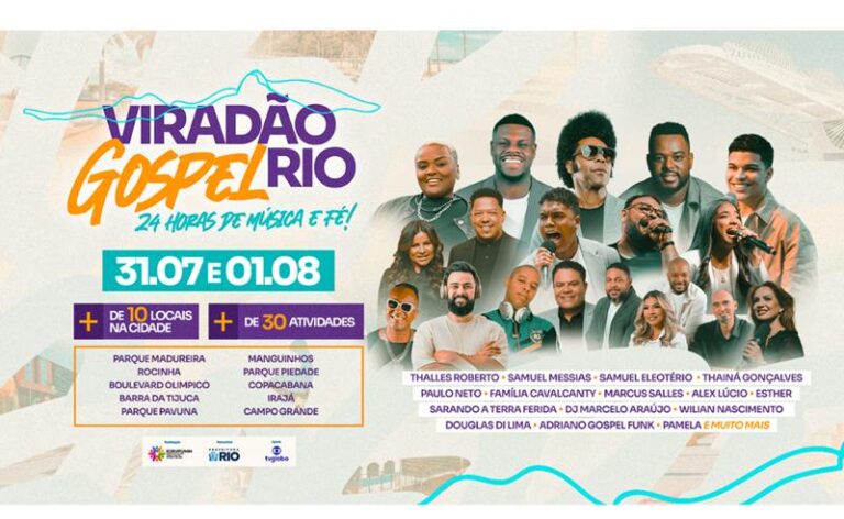 Após sucesso em 2025, Rio de Janeiro promove 2ª edição do Viradão Gospel
