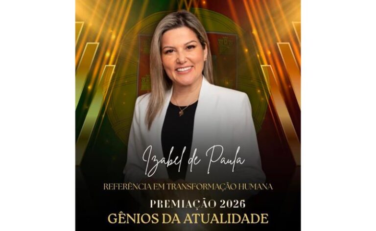 Izabel de Paula é homenageada com o Prêmio Gênios da Atualidade 2026 no Casino Estoril