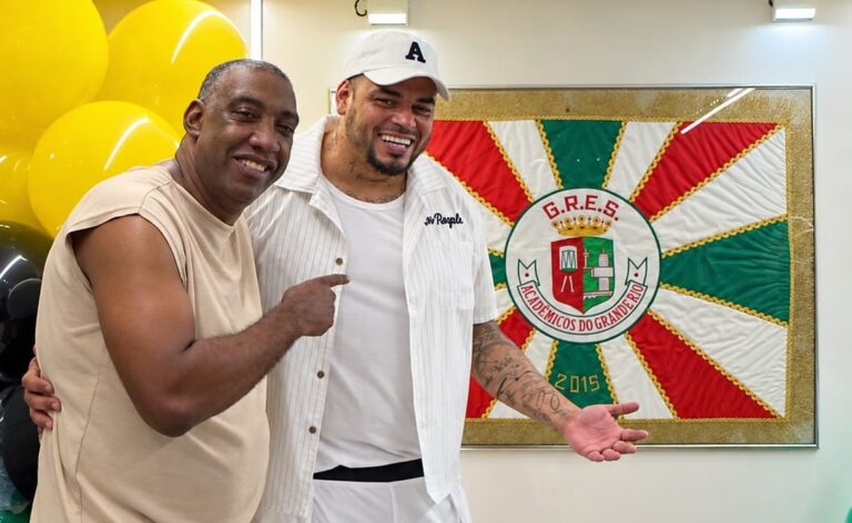 Cacau Júnior visita a Grande Rio e prepara novo audiovisual de samba e pagode